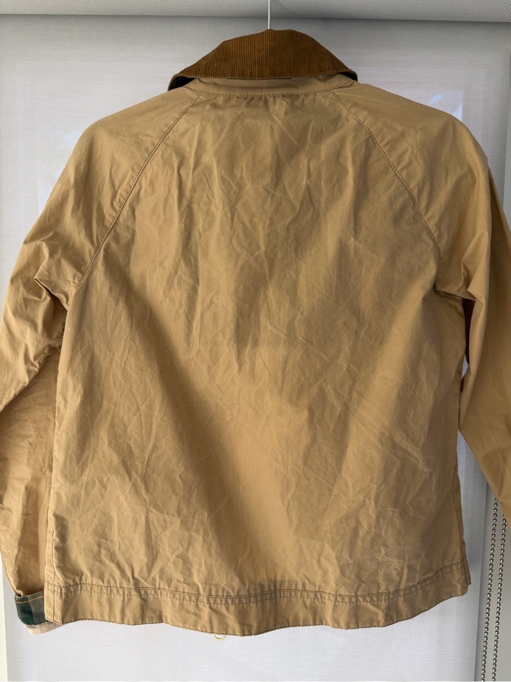 Barbour Campbell Jacket with Brown Corduroy Collar - Picture 12 of 12